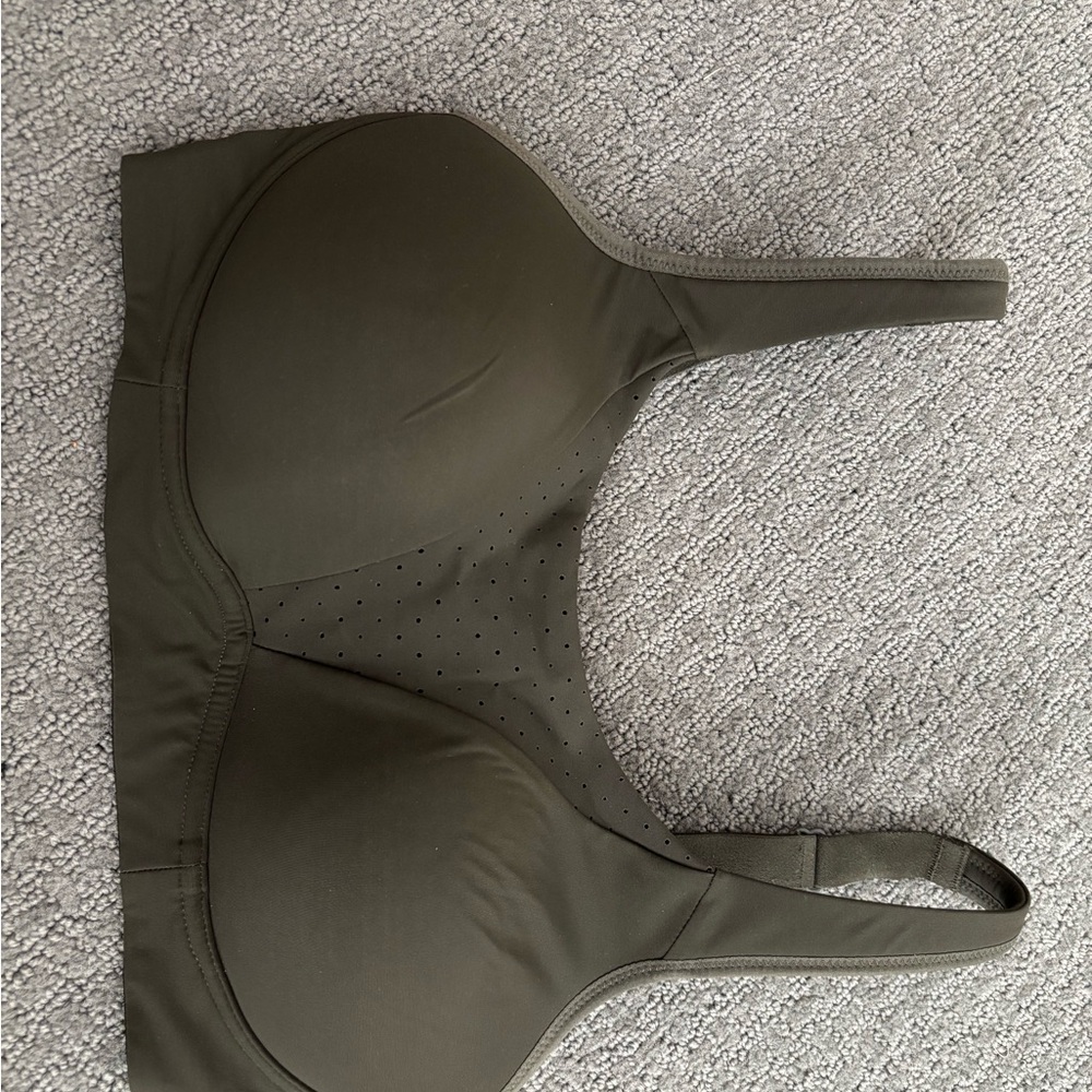 Lululemon “Run Time” Dark Olive Sports Bra - Picture 2 of 5